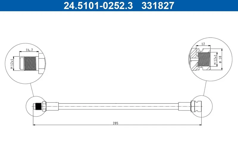 Bromsslang ATE 24.5101-0252.3