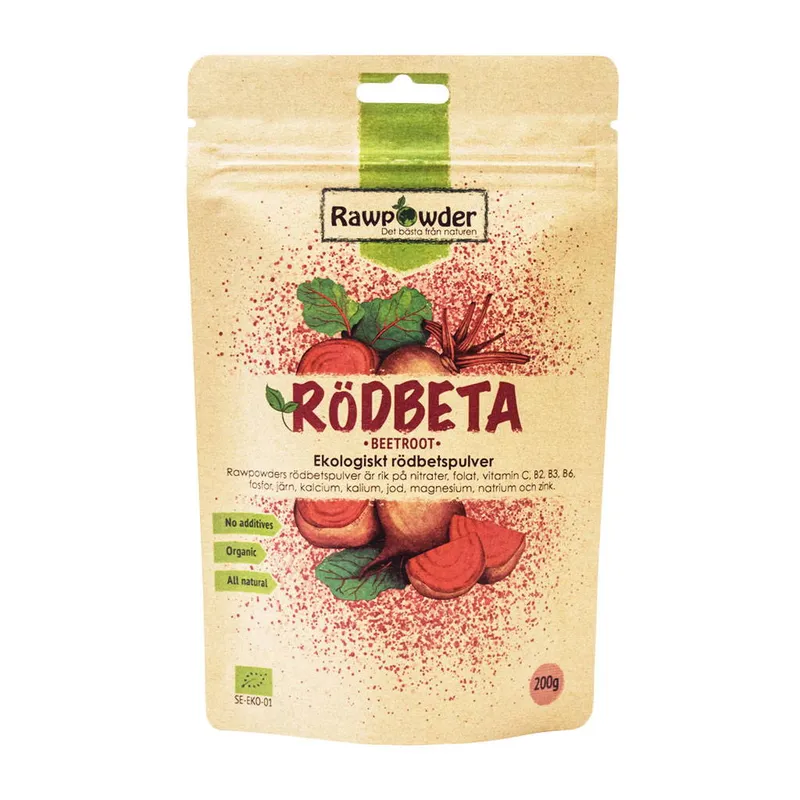 RawPowder Rödbetspulver, 200 g