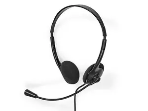 Headset NEDIS CHSTU110BK On-Ear USB-A/C
