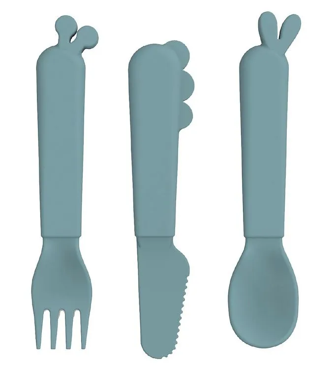 Done By Deer Bestickset – 3-pack – Blue