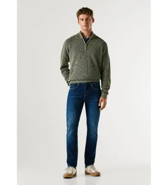 Pepe Jeans för män. PM20845335AD Jeans Straight Sommar blå (29/32), Casual, Bomull, Denim