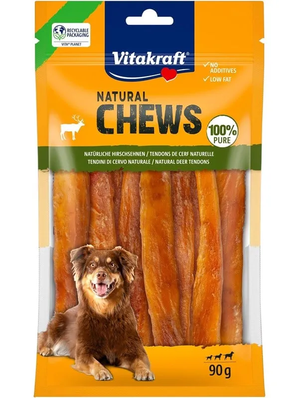 Vitakraft vitakraft natural chews hjortsenor för hundar 90