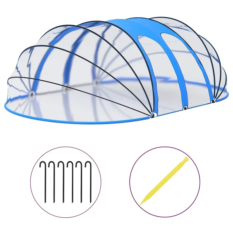 Oval pooltak 620x410x210 cm