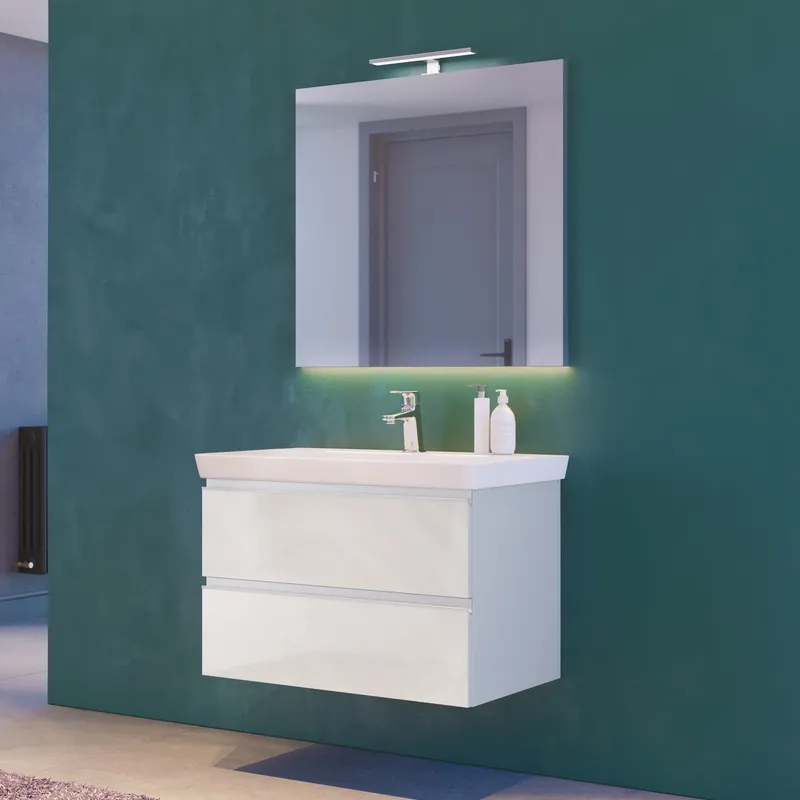 Arrow Victoria Spegel 80 cm, med belysning Vit