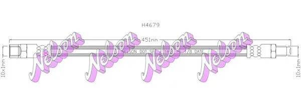 Bromsslang KAWE H4679