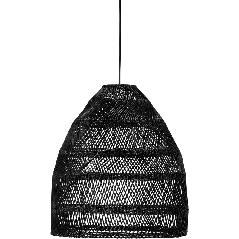 Taklampa / Takskärm Maja Wicker svart 36 cm