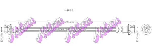 KAWE H4893 Bromsslang