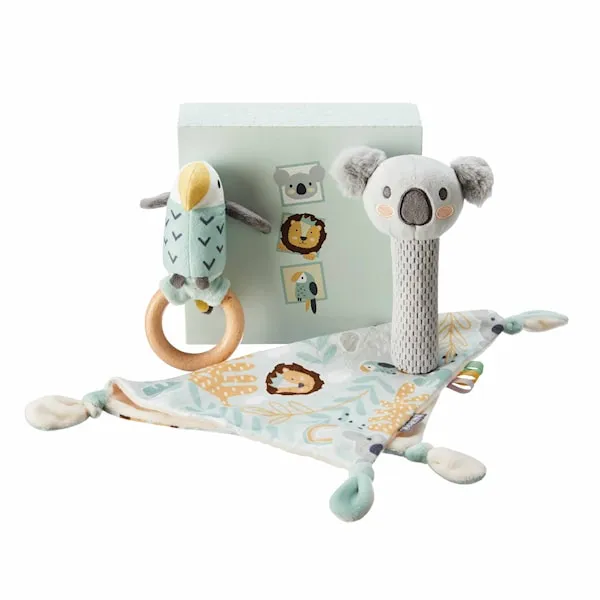 Animal Adventure Gåvoset Skallra och Snuttfilt Nuby