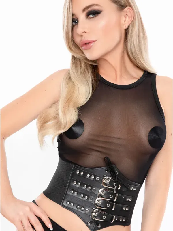Buckled Front Waist Cincher S/M Korsett