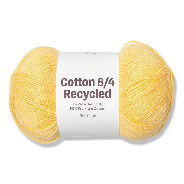 Cotton 8/4 Garn 100 g Recycled Sunshine A519Adlibris