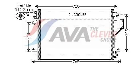 Kondensor, klimatanläggning AVA COOLING SYSTEMS CR5106