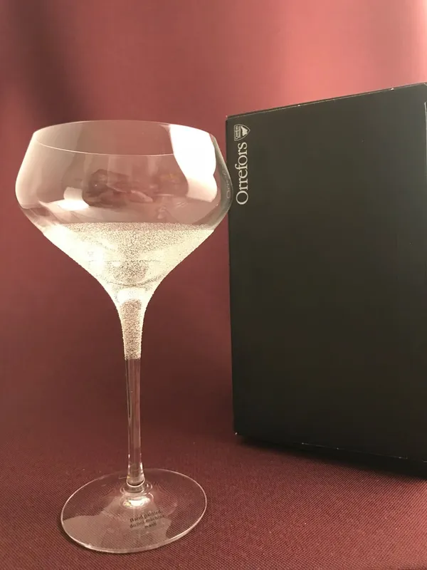 Orrefors – Divine – Champagne Coupe glas Design Erika Lagerbielke