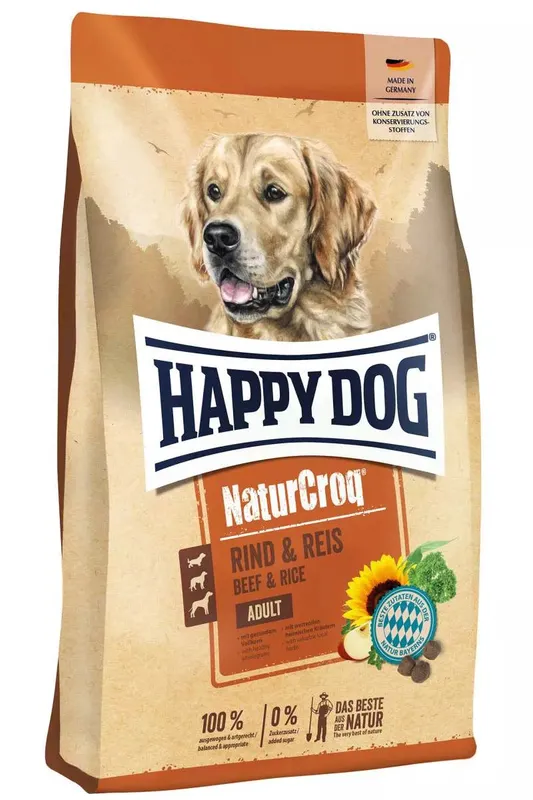 NaturCroq Nötkött & Ris Hundfoder – 4 kg
