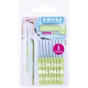 Ekulf Ph Professional Mellanrumsborste 0,8 mm Grön 18-pack