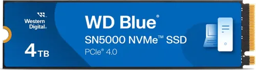 WD Blue SN5000 WDS400T4B0E – SSD – 4 TB – inbyggd – M.2 2280 – PCIe 4.0 x4 (NVMe)