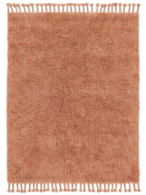Mela shaggy Matta – Terrakotta 250×350