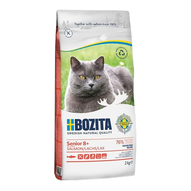 Grain Free Senior 8+ Salmon Torrfoder till Katt - 2 kg