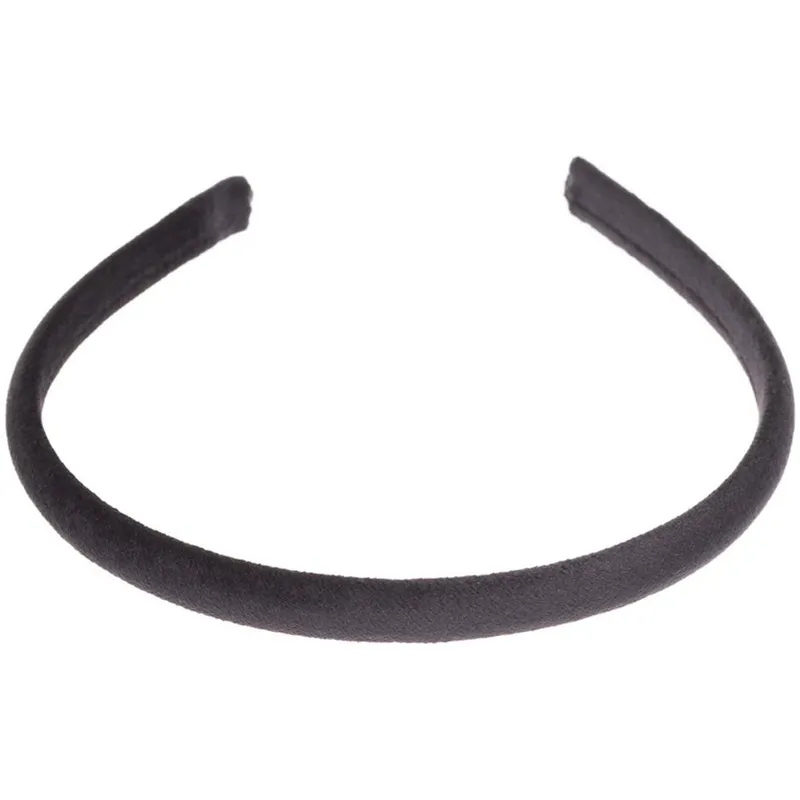 Dark Velvet Hair Band Thin Black – 1 pcs