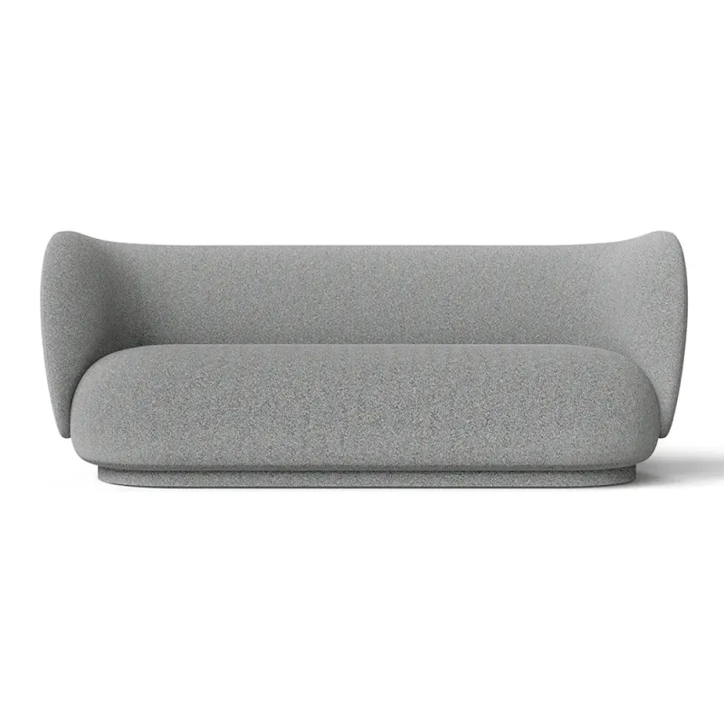 Ferm Living, Rico 3-sits soffa Main Line Flax – Navy