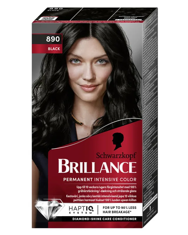 Schwarzkopf Brillance 890 Black (U) 160 ml