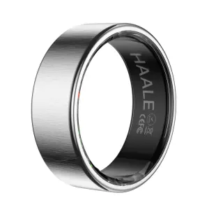 Haale II Smart Ring str. 8 (borstad silver)