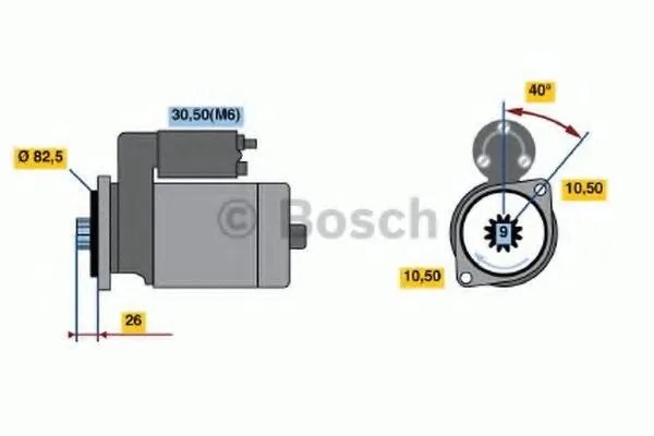 Startmotor BOSCH 0 986 019 820