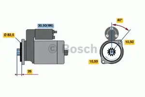 Startmotor BOSCH 0 986 019 820