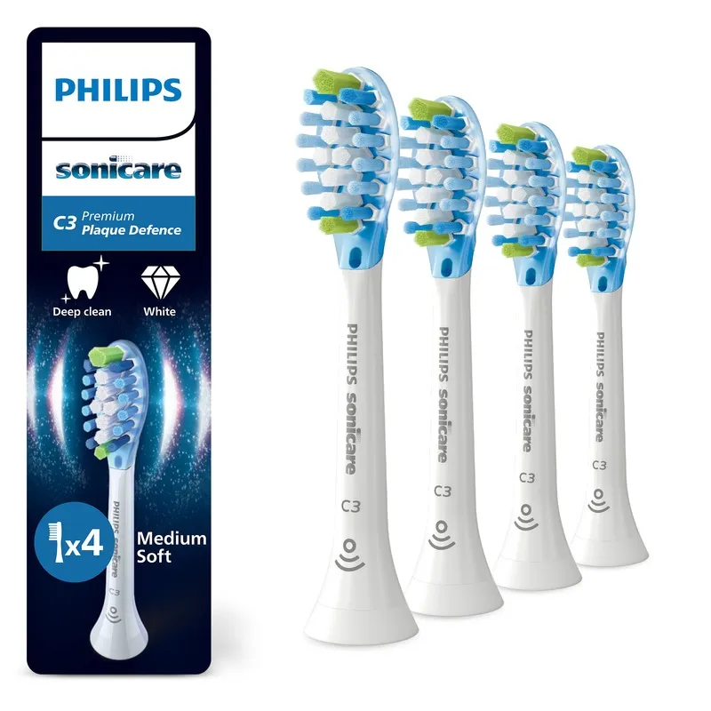 Philips Sonicare Borsthuvuden Premium Plaque Defence Vit 4-pack
