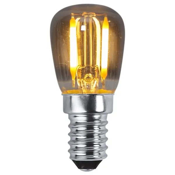 Star Trading – LED E14 päron 1W 2100K – Ljuskälla – Rökfärgad