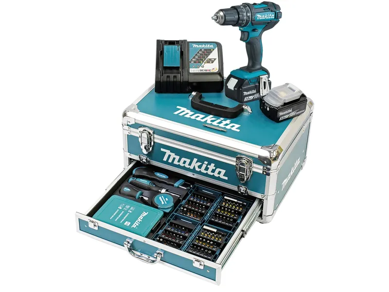 Makita DHP482RFX9 slagborrskruvdragare 18 V 62 N·m 13 mm, 2×3,0 Ah + laddare
