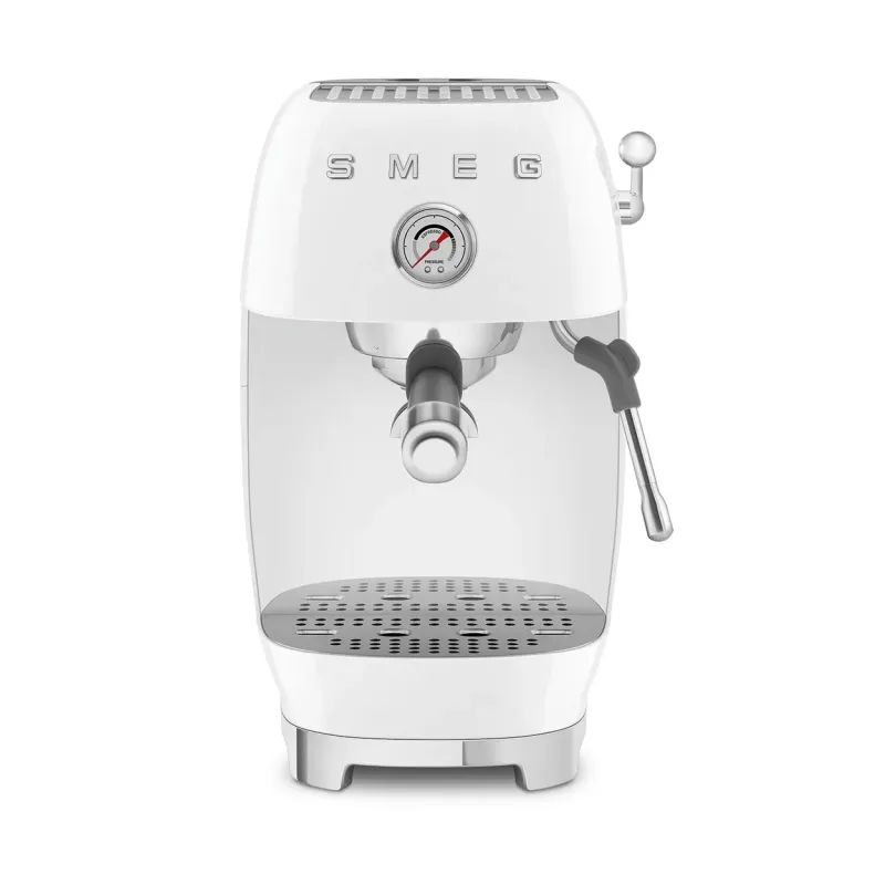 Smeg Manuell espressomaskin med Cold Brew, vit