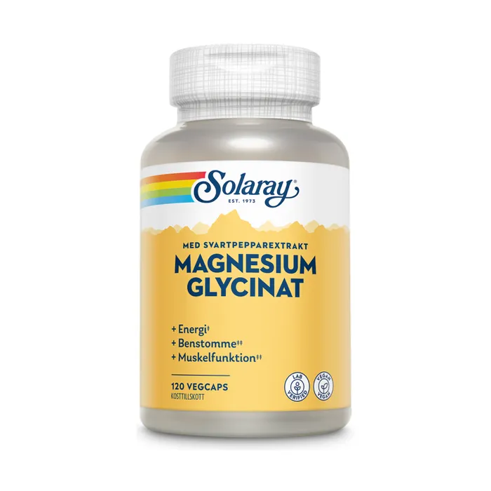 Solaray Magnesium Glycinat, 120 kaps