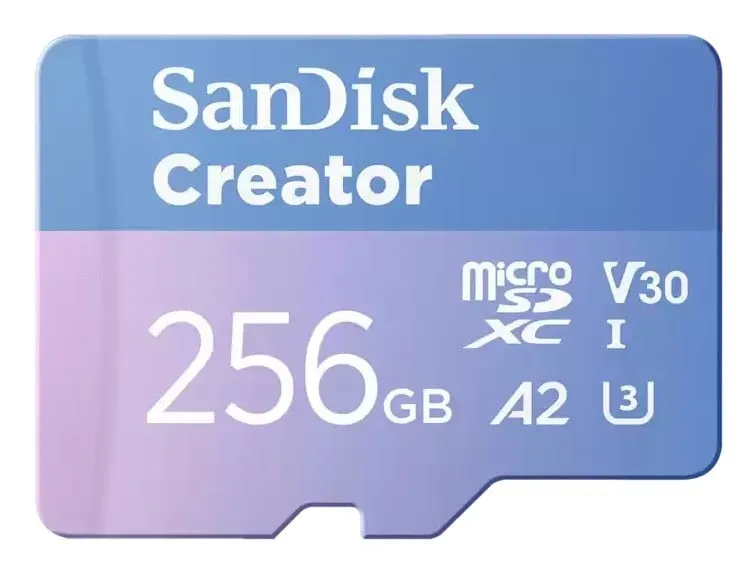 SANDISK Creator MicroSD/SD - 190MB/s - 256GB