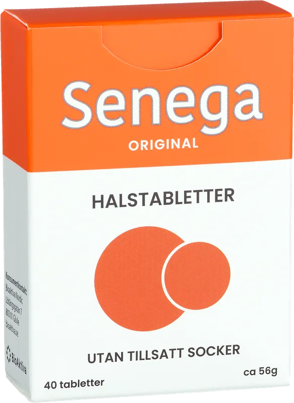 Senega Original Halstabletter 56g