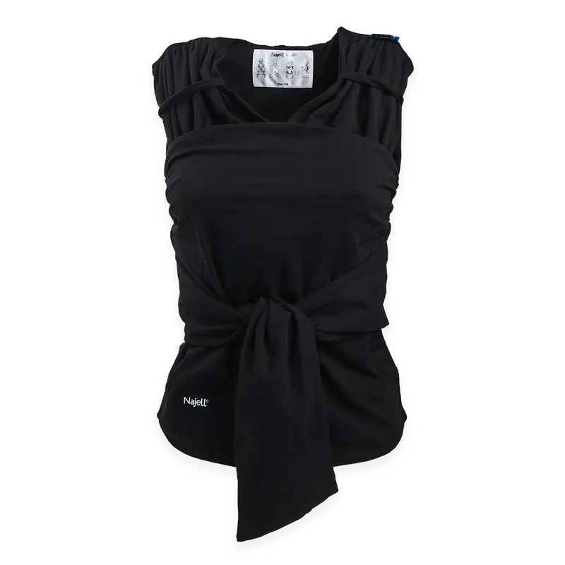 Najell wrap bärsjal charcoal black, stl S
