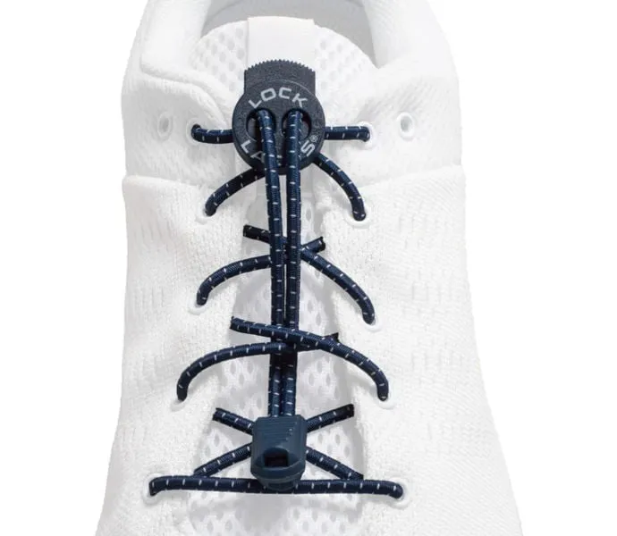 Lock Laces No Tie Shoelaces Dark Navy