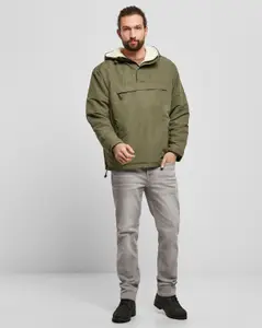 Brandit Windbreaker Anorak - Sherpafoder Svart (#9715)