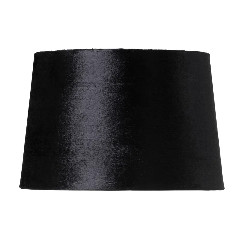 Lola lampskärm, svart, Ø 33 cm, sammet - Watt & Veke – Design – Tyg / textil
