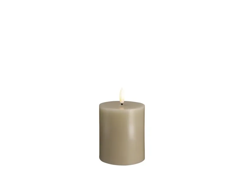 Moods & More LED pillar candle - Kit grey - 74×100 mm