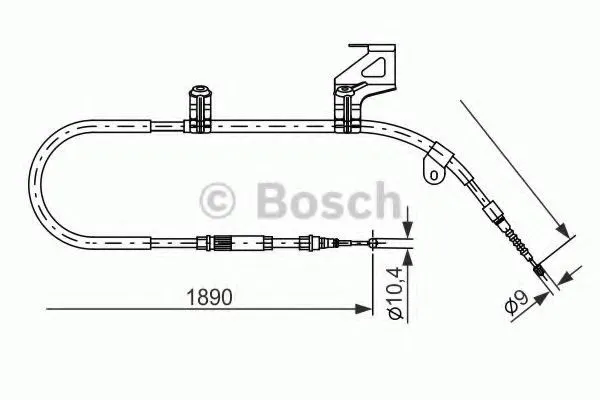 Handbromsvajer BOSCH 1 987 477 804