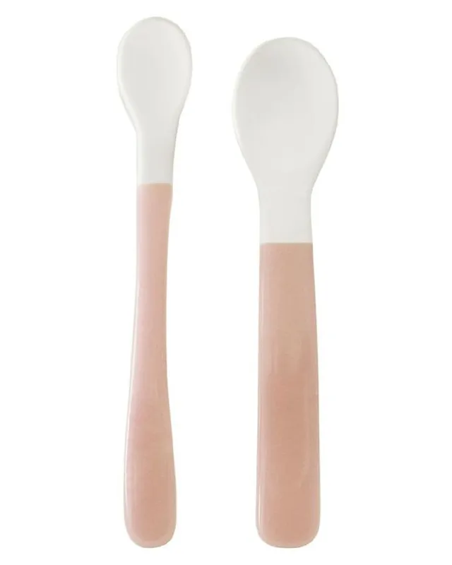 Oopsy Mjuka skedar - 2-pack - Rosa/Vit