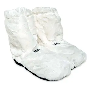 Hot Boots Deluxe, Värmetofflor - Vit