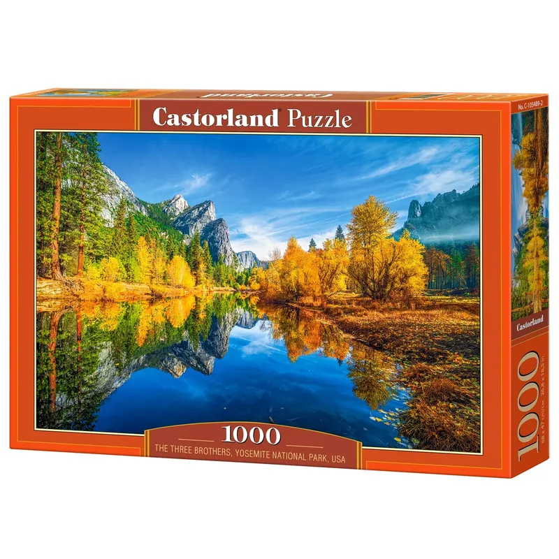 Castorland Pussel - The Three Brothers i Yosemite Valley, USA 1000 bitar