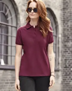 ID Feminin Stretch Polo Vit (#8499)