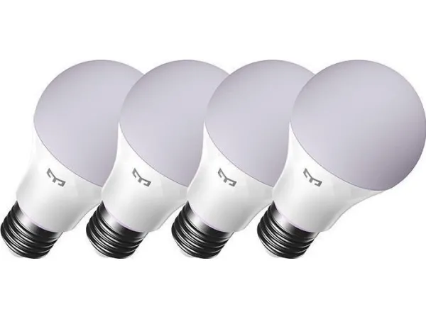 Yeelight – LED-glödlampa – E27 – 9 W – RGB-lampa – 2700-6500 K (paket om 4)