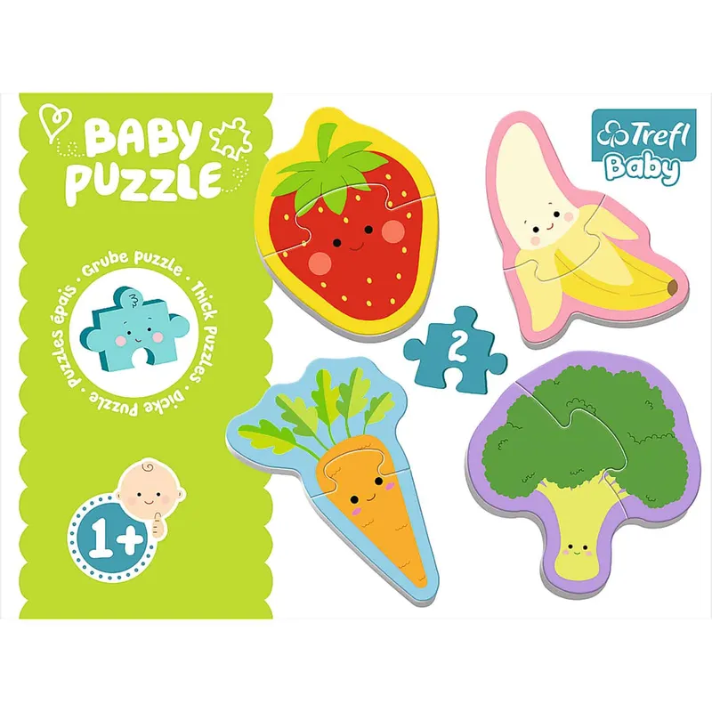 Babypussel - Grönsaker & Frukt 3+4+5+6 bitar