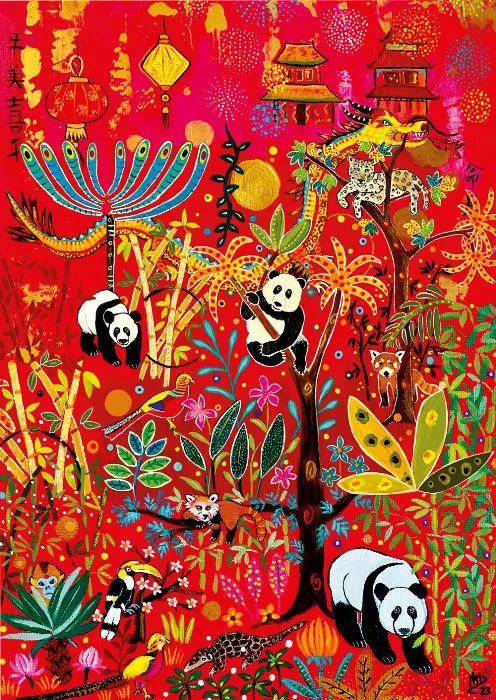 Pussel – Pandas 1000 Bitar