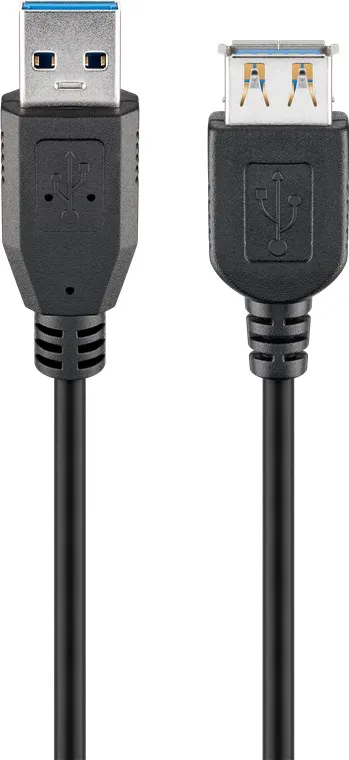 Pro USB-A USB-A - 5m - Svart