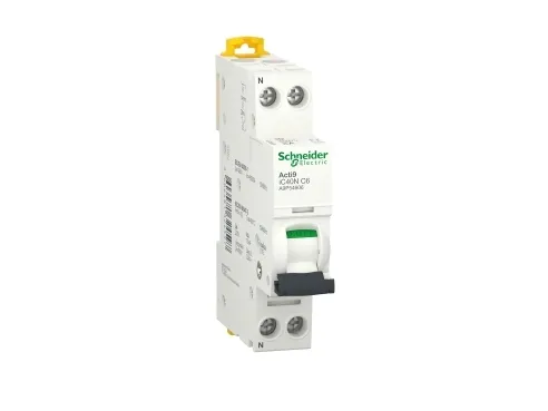 Schneider Electric Acti 9 automatsikring 1P + N 6A 230V 6/10 kA C