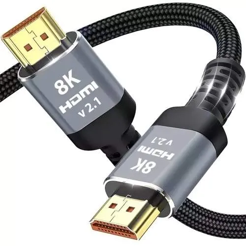 8K HDMI-Kabel 2m - 4K 120Hz, Guld, Trasselfri
